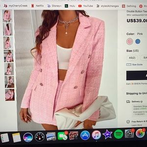Pink Tweed blazer